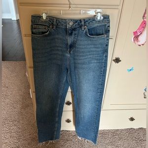 Topshop high waisted cut off jeans